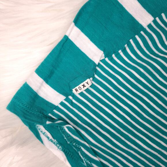 Roxy Silver Strand Racer Back Tank Top Aqua Blue - Picture 6 of 6